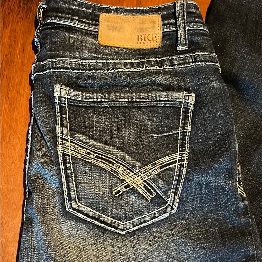 BKE Indigo Denim Jeans with Contrast Stitching